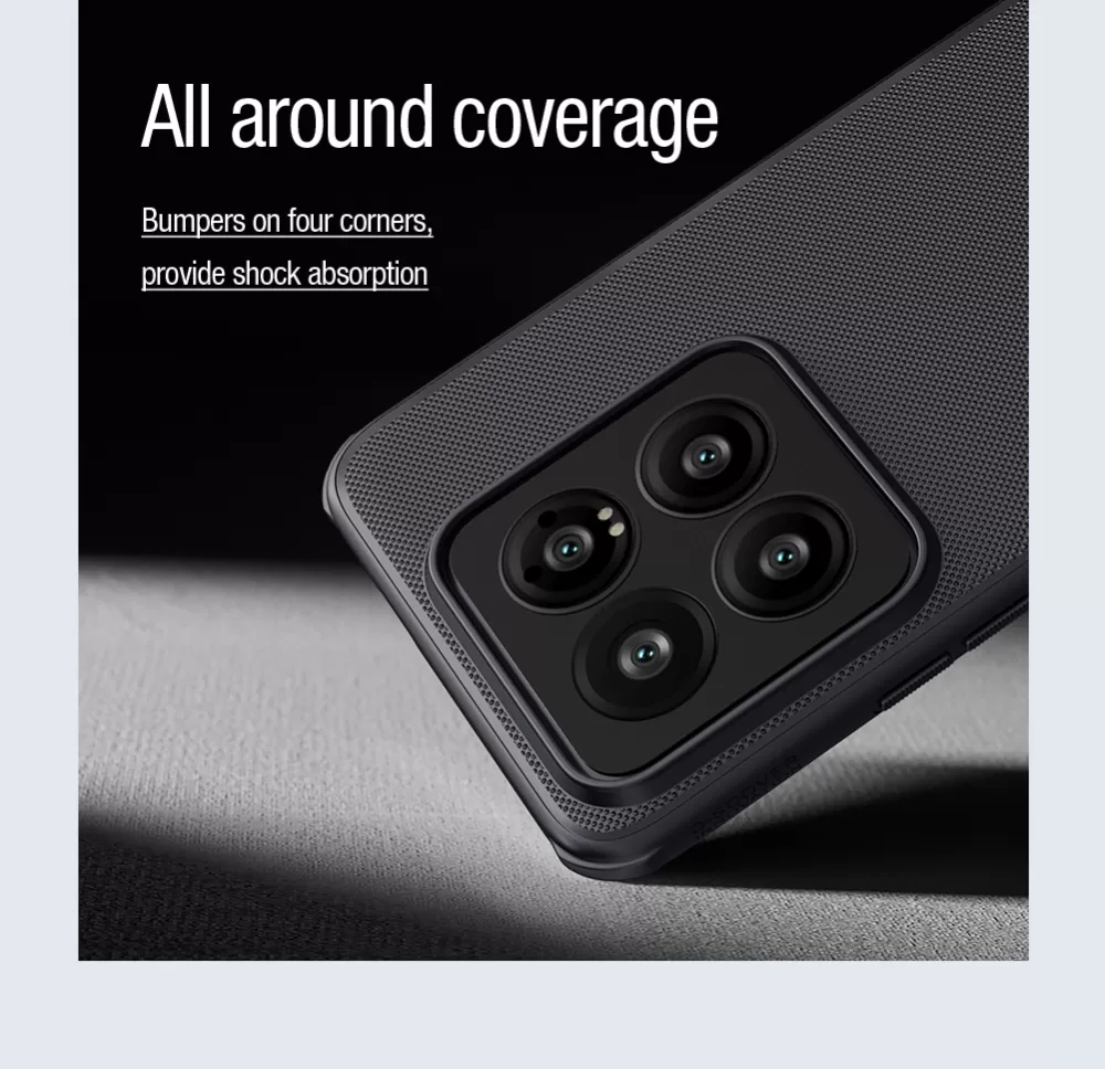 Xiaomi 14 Pro vāciņš melns NILLKIN SUPER FROSTED SHIELD PRO MAGNETIC