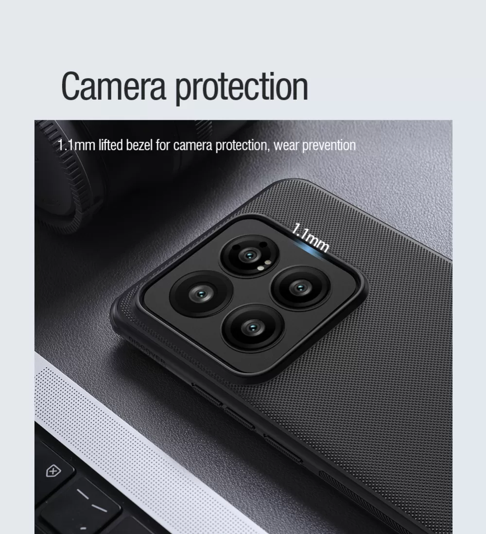 Xiaomi 14 Pro skal grön NILLKIN SUPER FROSTED SHIELD PRO MAGNETIC