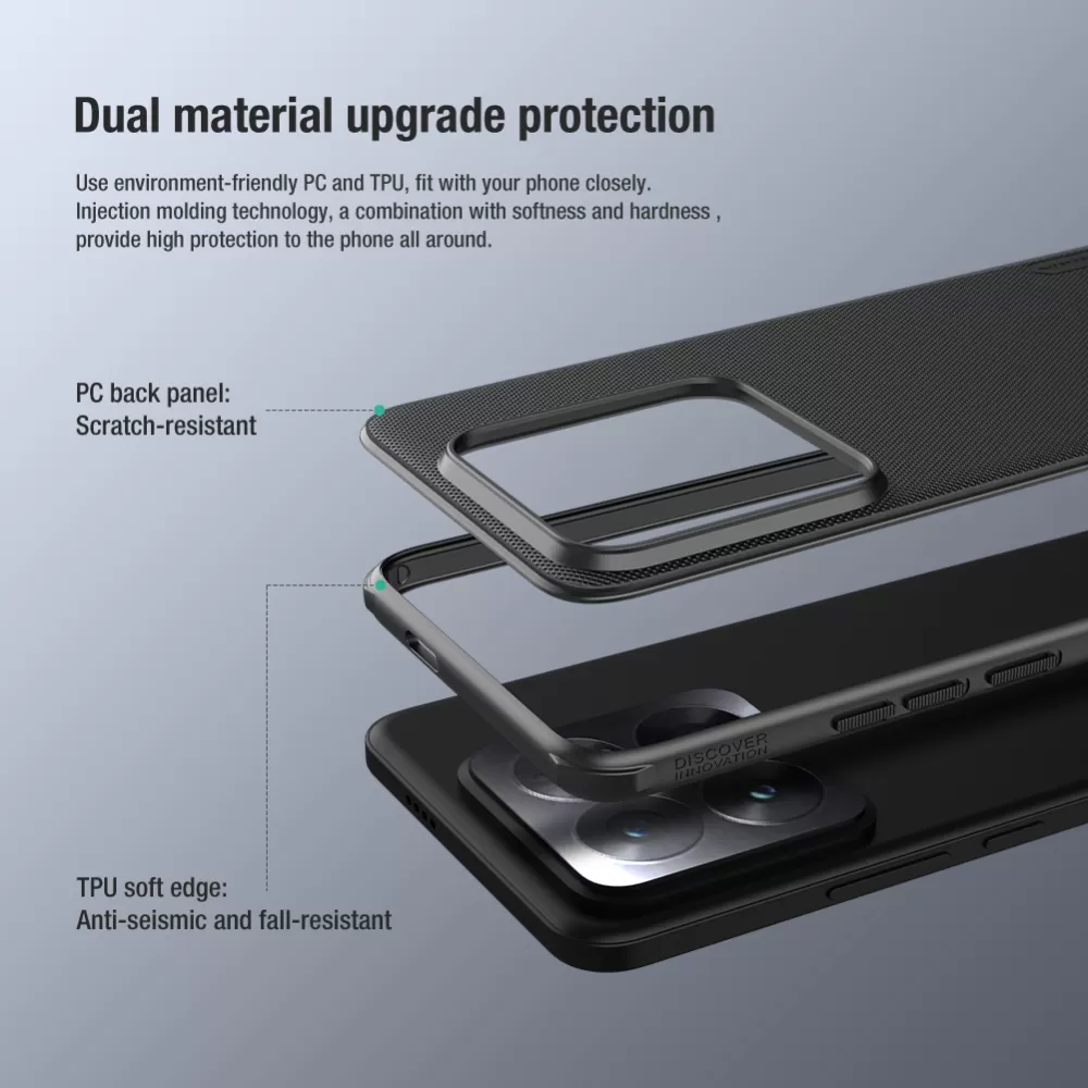 Xiaomi 14 Pro vāciņš zils NILLKIN SUPER FROSTED SHIELD PRO