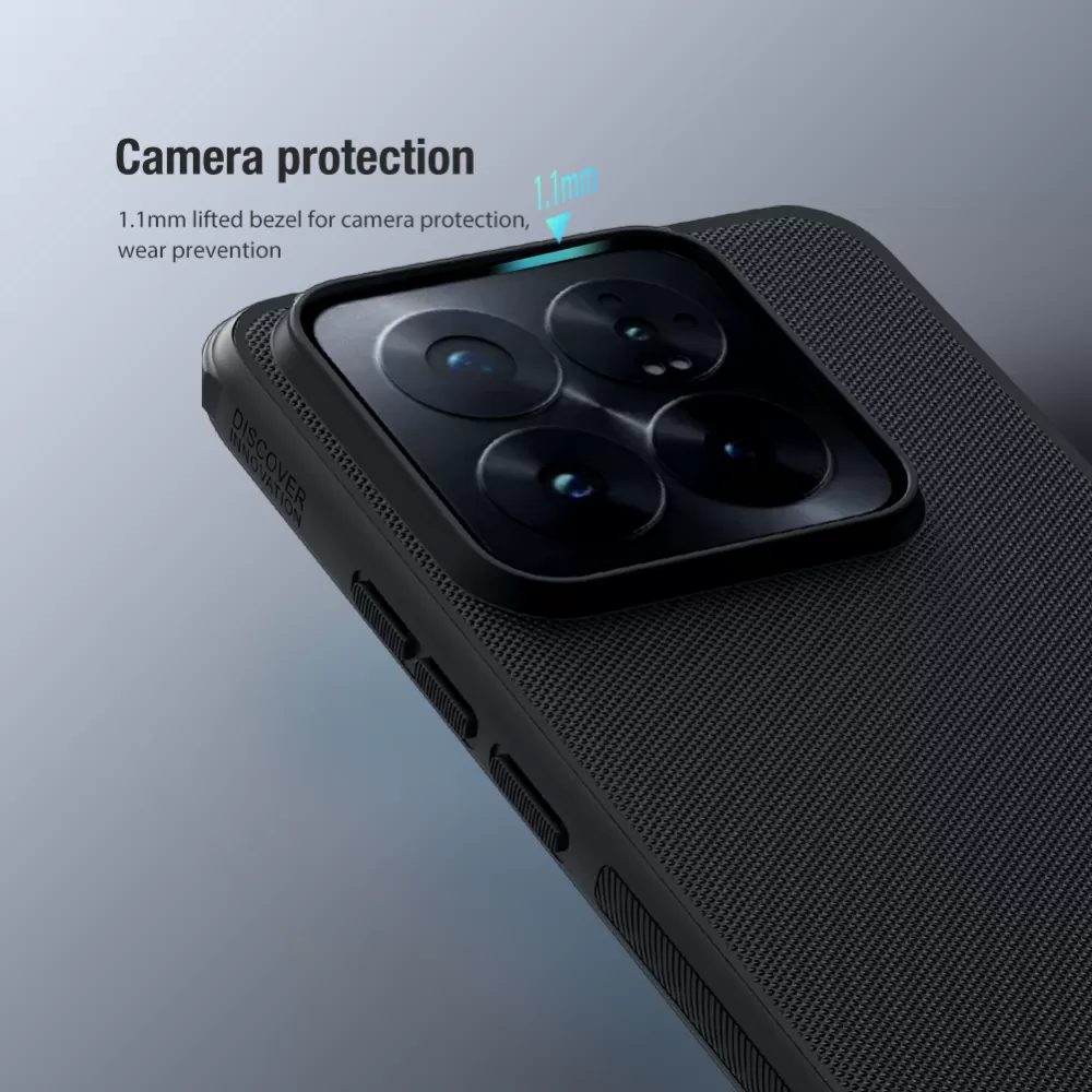 Xiaomi 14 Pro vāciņš zils NILLKIN SUPER FROSTED SHIELD PRO