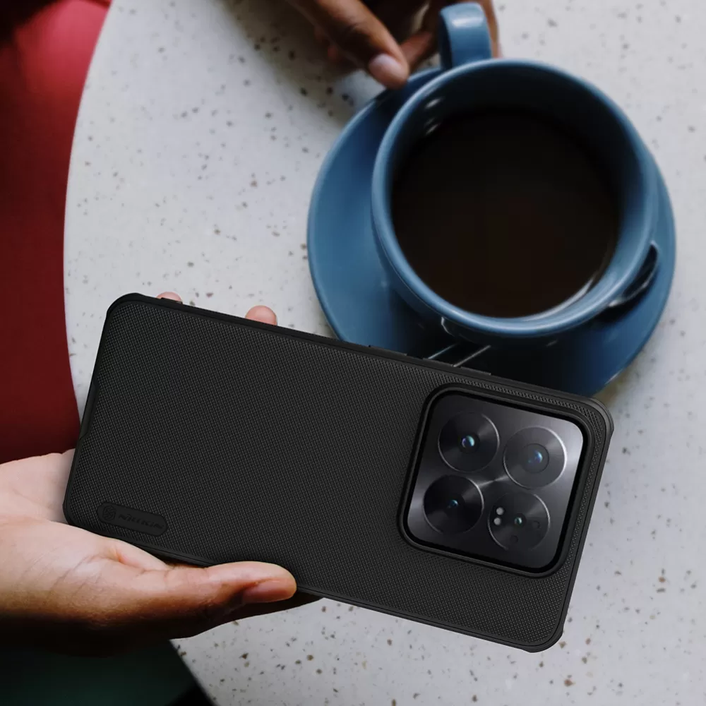 Xiaomi 14 Pro vāciņš zils NILLKIN SUPER FROSTED SHIELD PRO