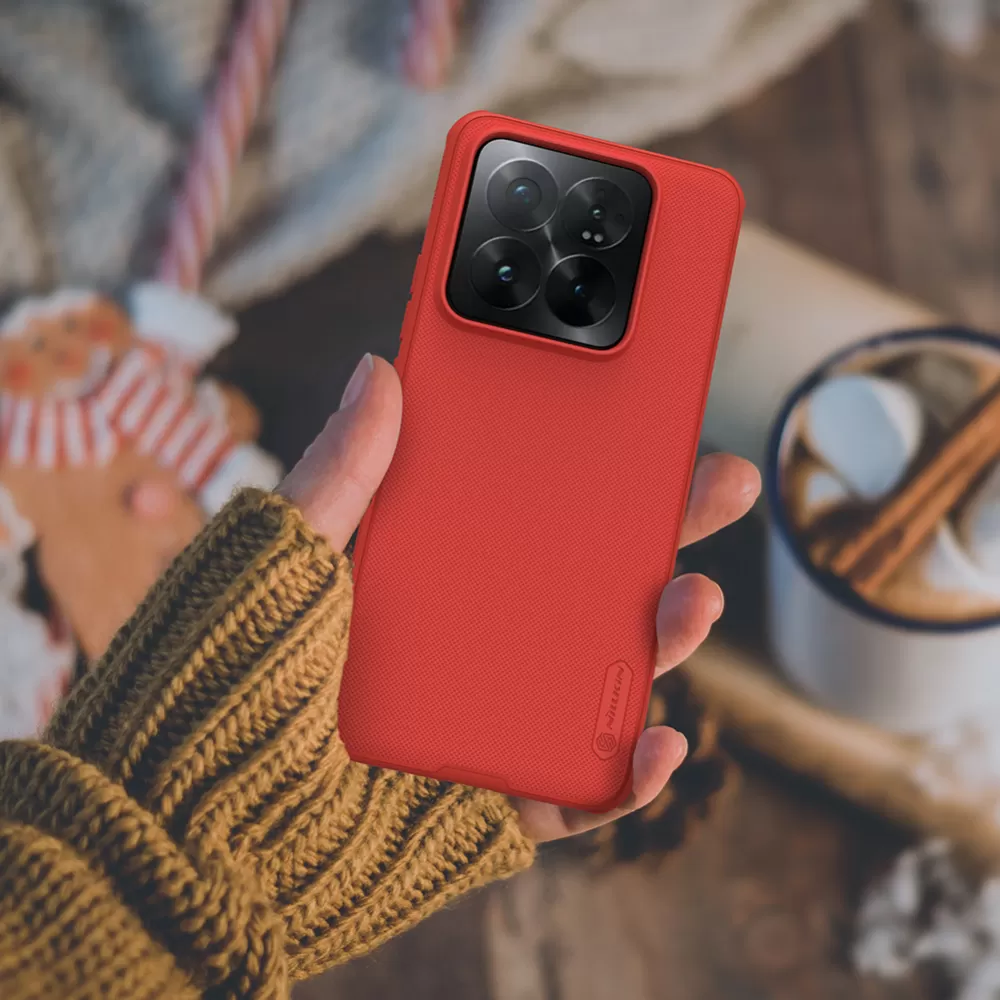 Xiaomi 14 Pro vāciņš zils NILLKIN SUPER FROSTED SHIELD PRO