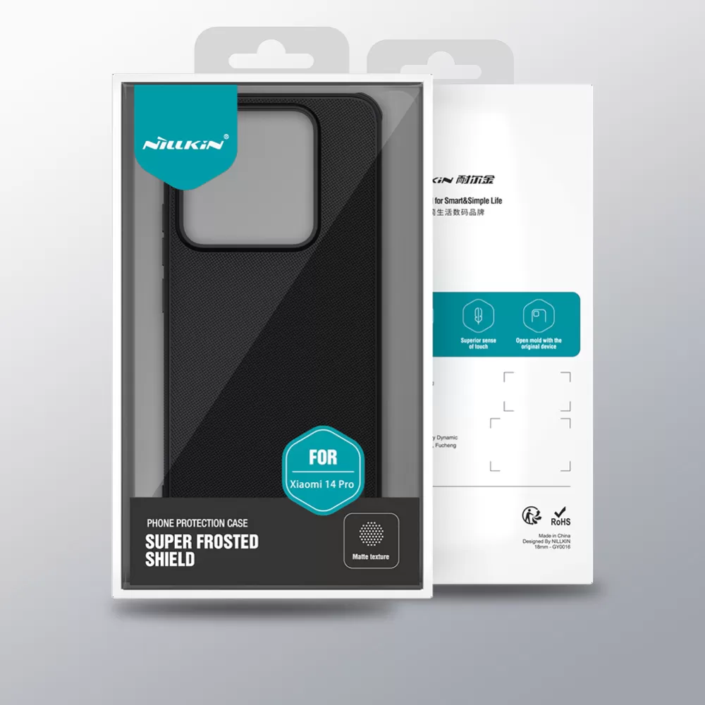 Xiaomi 14 Pro vāciņš zils NILLKIN SUPER FROSTED SHIELD PRO