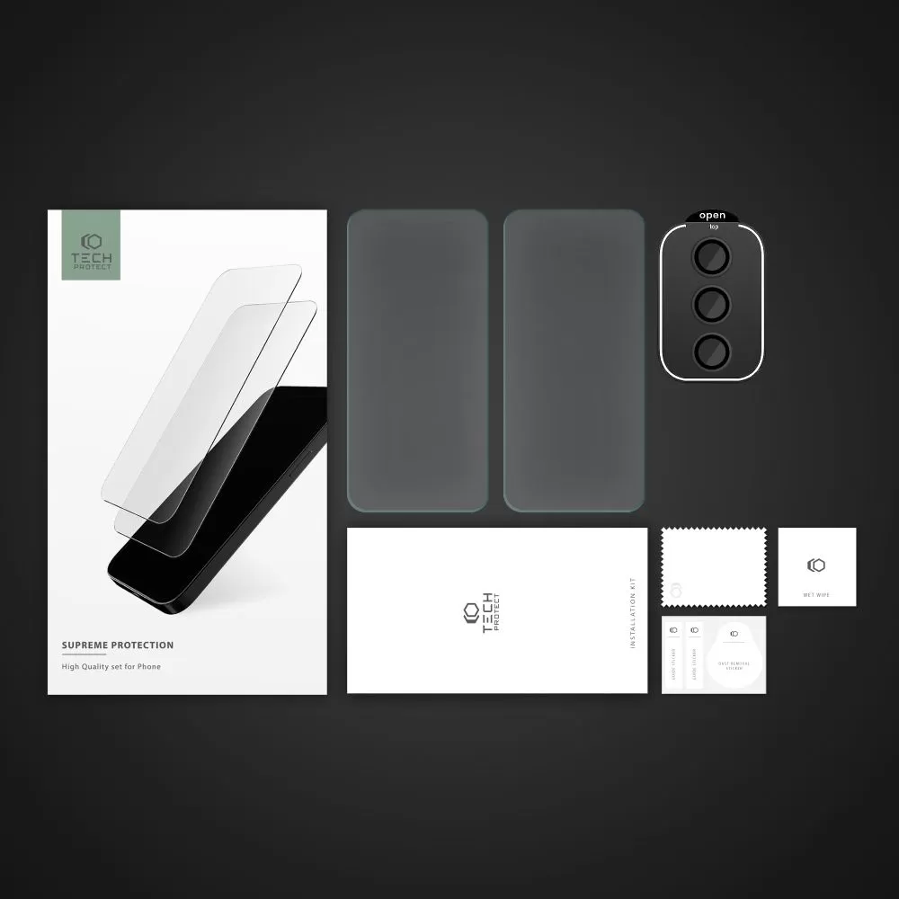 Samsung Galaxy A35 kaitseklaas  TECH-PROTECT SUPREME SET