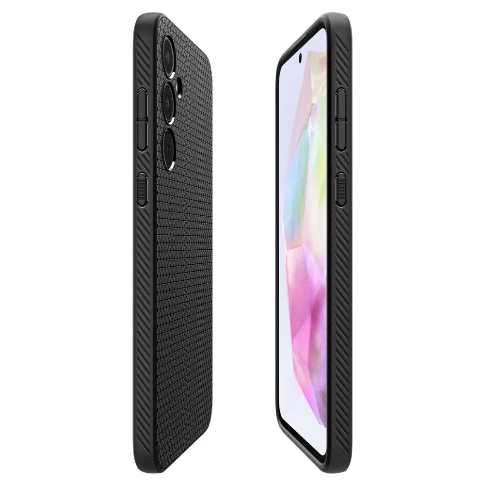 Samsung Galaxy A35 suojakuori musta SPIGEN LIQUID AIR 5G