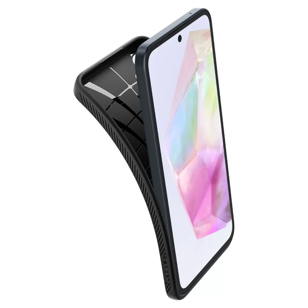 Samsung Galaxy A35 suojakuori musta SPIGEN LIQUID AIR 5G