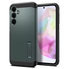 Samsung Galaxy A35 suojakuori vihreä SPIGEN TOUGH ARMOR 5G