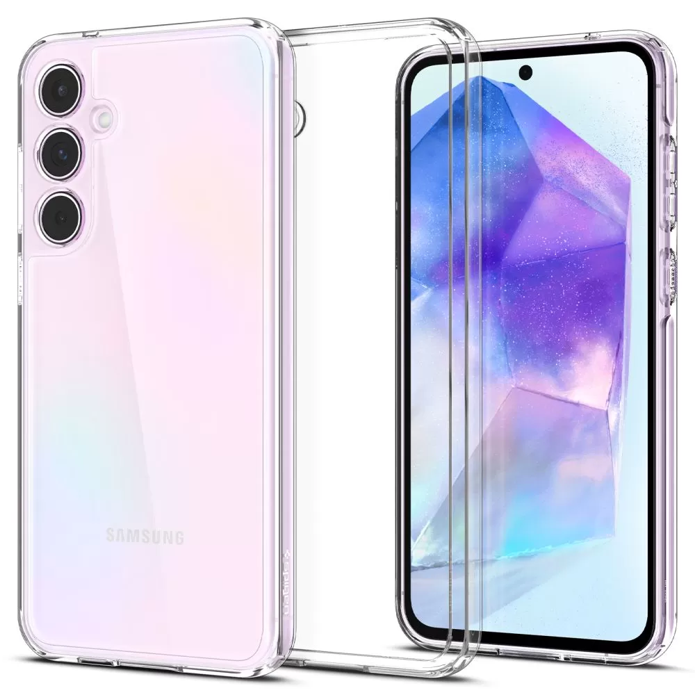 Samsung Galaxy A55 чехол прозрачный SPIGEN ULTRA HYBRID 5G