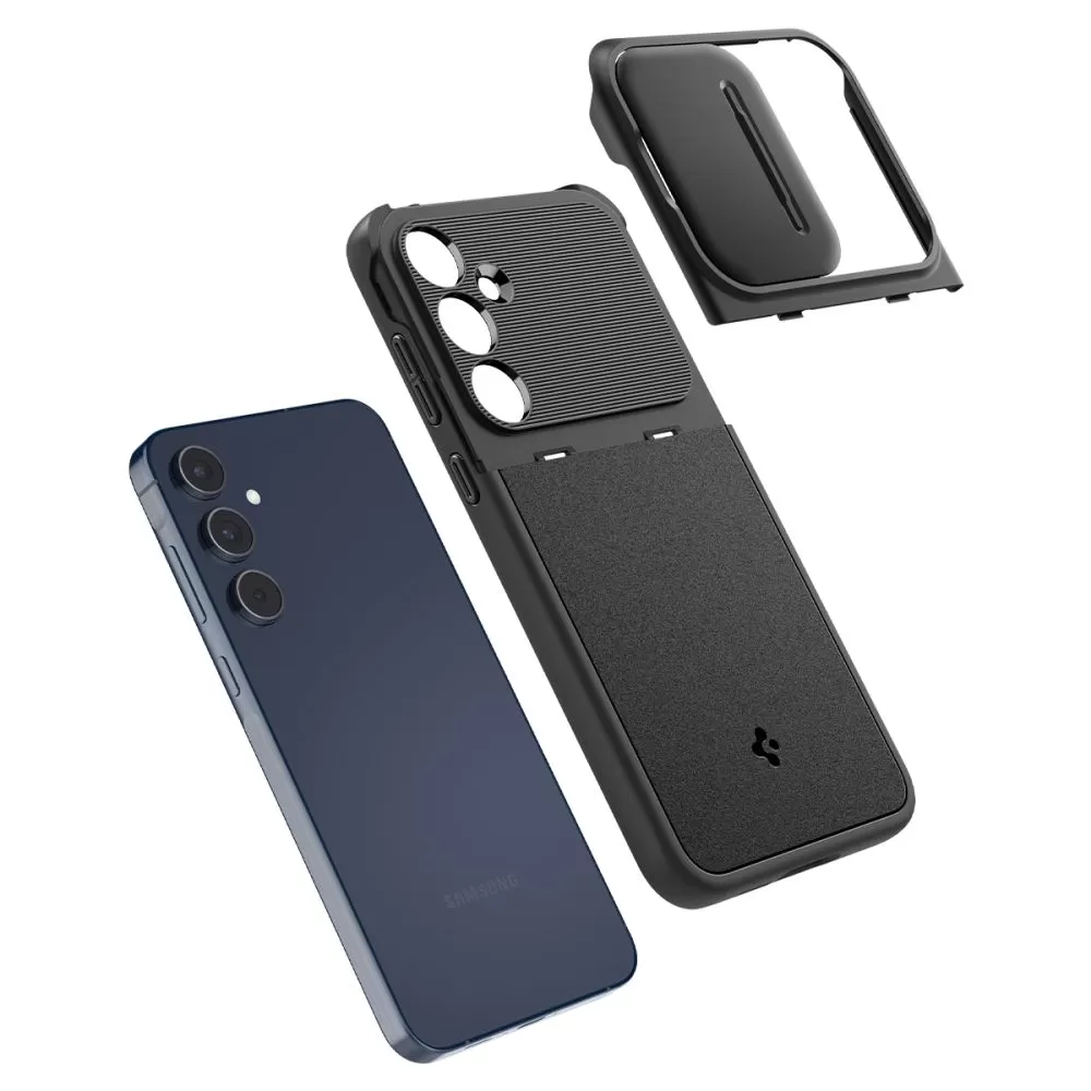 Samsung Galaxy A55 чехол черный SPIGEN OPTIK ARMOR 5G