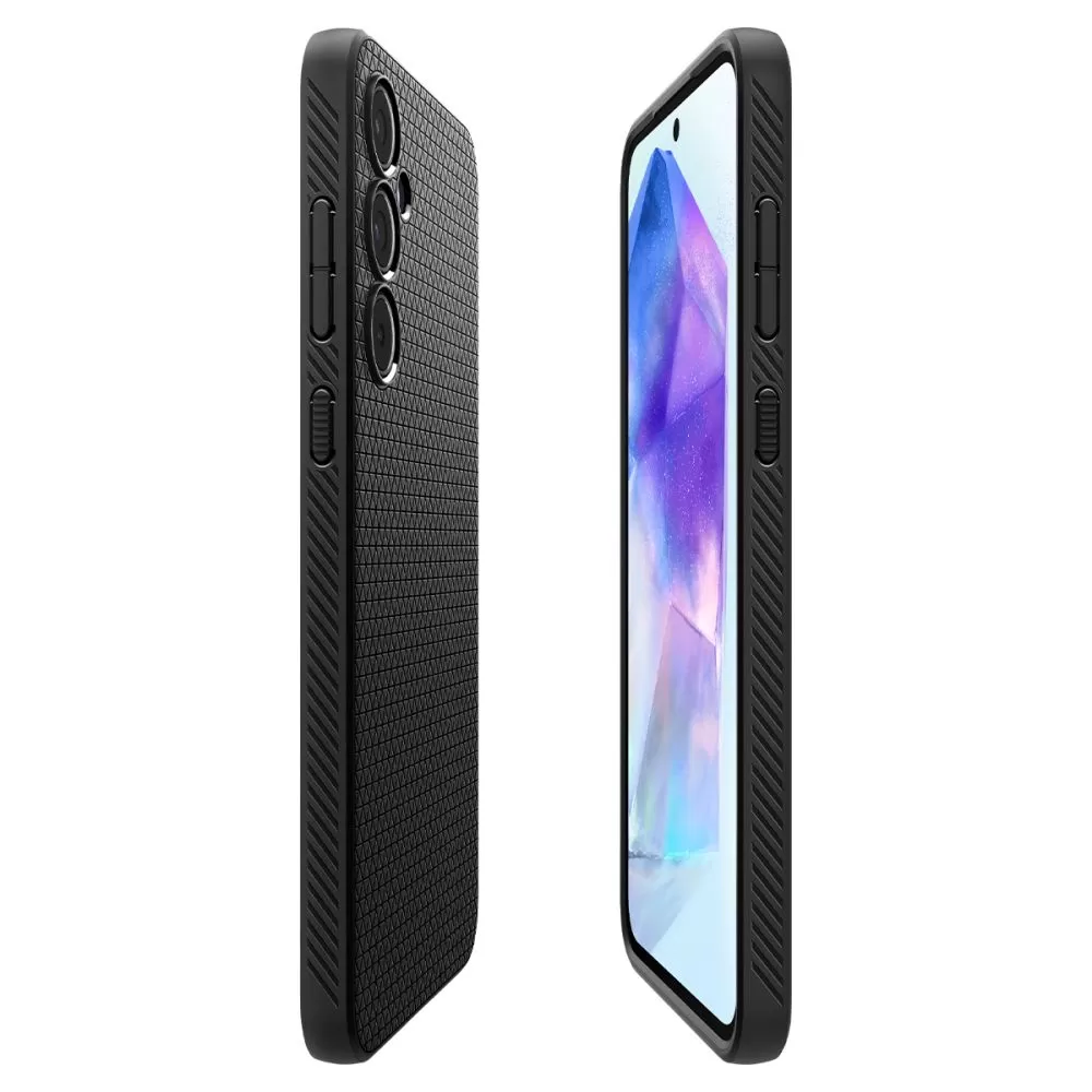 Samsung Galaxy A55 чехол черный SPIGEN LIQUID AIR 5G