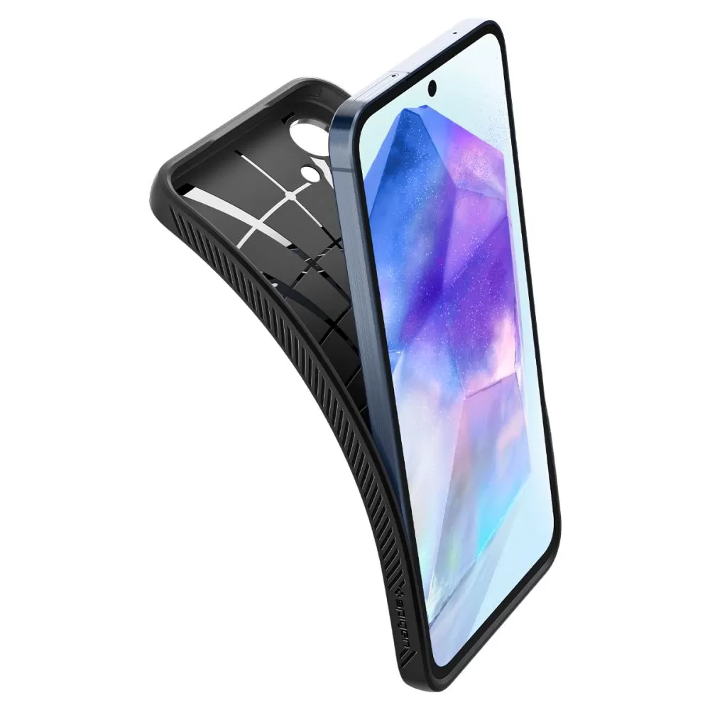Samsung Galaxy A55 чехол черный SPIGEN LIQUID AIR 5G