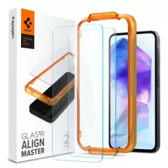 Galaxy A55 aizsargstikls SPIGEN ALM GLAS.TR 2-PACK Samsung Galaxy A55 5G
