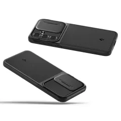 Samsung Galaxy A55 чехол черный SPIGEN OPTIK ARMOR 5G