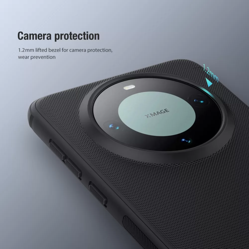 Huawei Mate 60 Pro vāciņš melns NILLKIN SUPER FROSTED SHIELD PRO