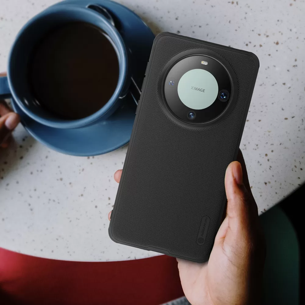 Huawei Mate 60 Pro vāciņš melns NILLKIN SUPER FROSTED SHIELD PRO