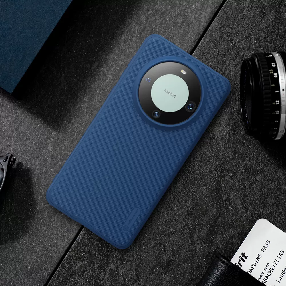Huawei Mate 60 Pro vāciņš zils NILLKIN SUPER FROSTED SHIELD PRO
