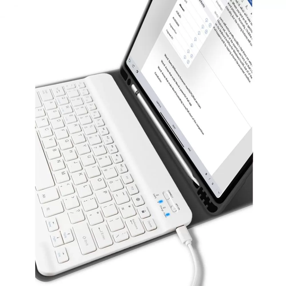 Apple iPad Air 6 (2024) maciņš melns TECH-PROTECT SC PEN + KEYBOARD