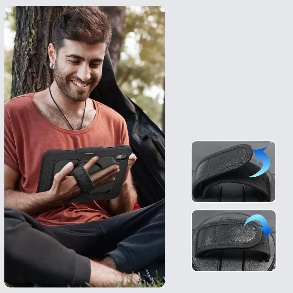 Apple iPad Air 6 (2024)  melns TECH-PROTECT SOLID360