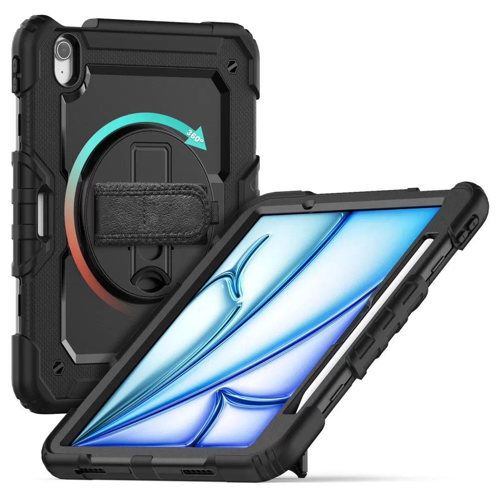 Apple iPad Air 6 (2024)  melns TECH-PROTECT SOLID360