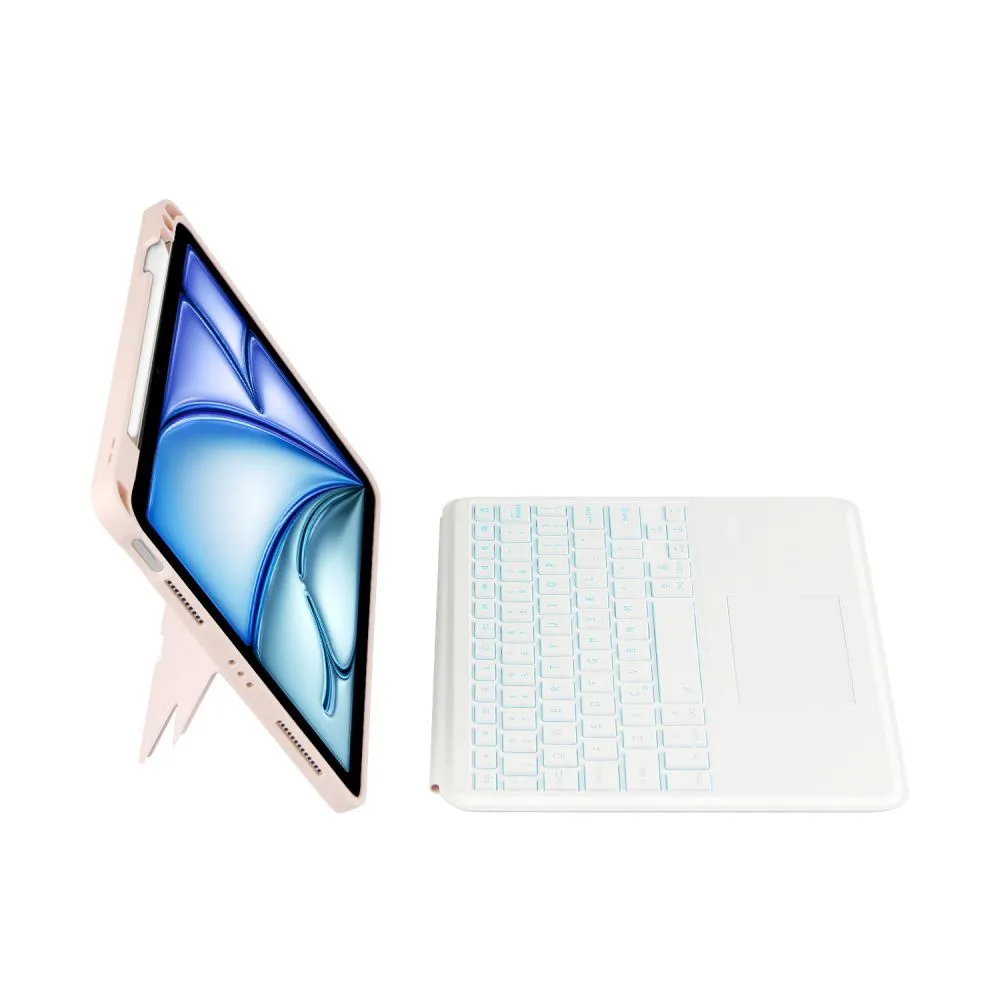 Apple iPad Air 6 (2024) maciņš rozā TECH-PROTECT SCMAG PEN + KEYBOARD