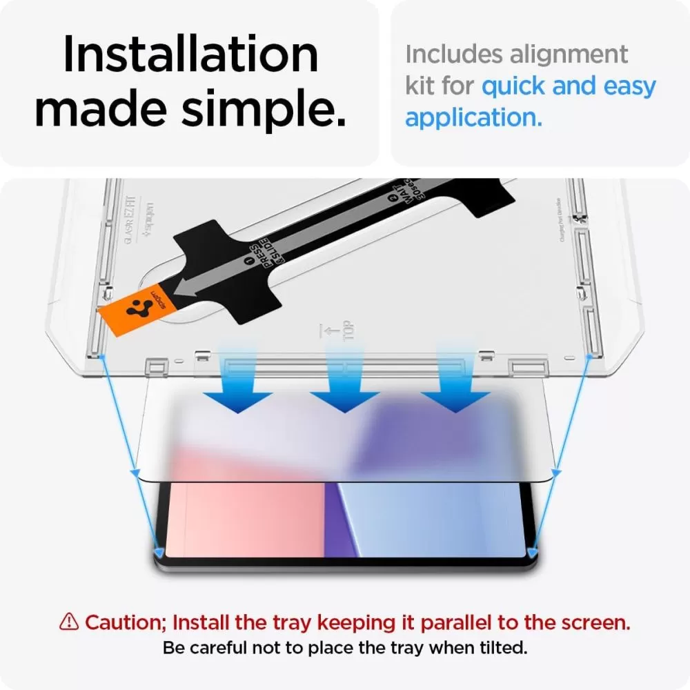 Apple iPad Air 13 (2024) tablet skärmskydd  SPIGEN GLAS.TR ”EZ FIT”