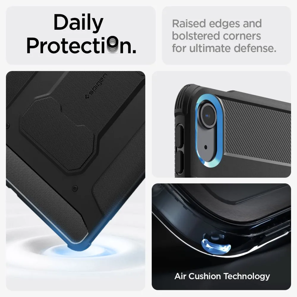 Apple iPad Air 13 (2024) tablet skal, fodral svart SPIGEN RUGGED ARMOR ”PRO”