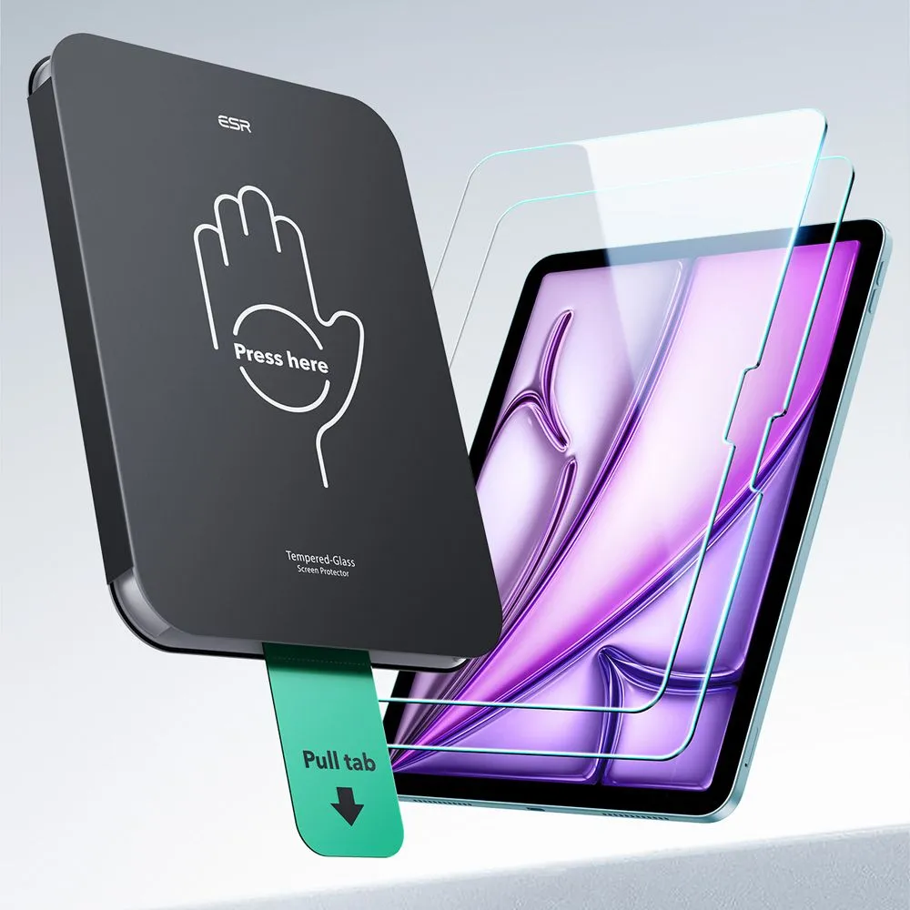 Apple iPad Air 13 (2024) aizsargstikls  ESR ULTRAFIT TEMPERED GLASS 2-PACK