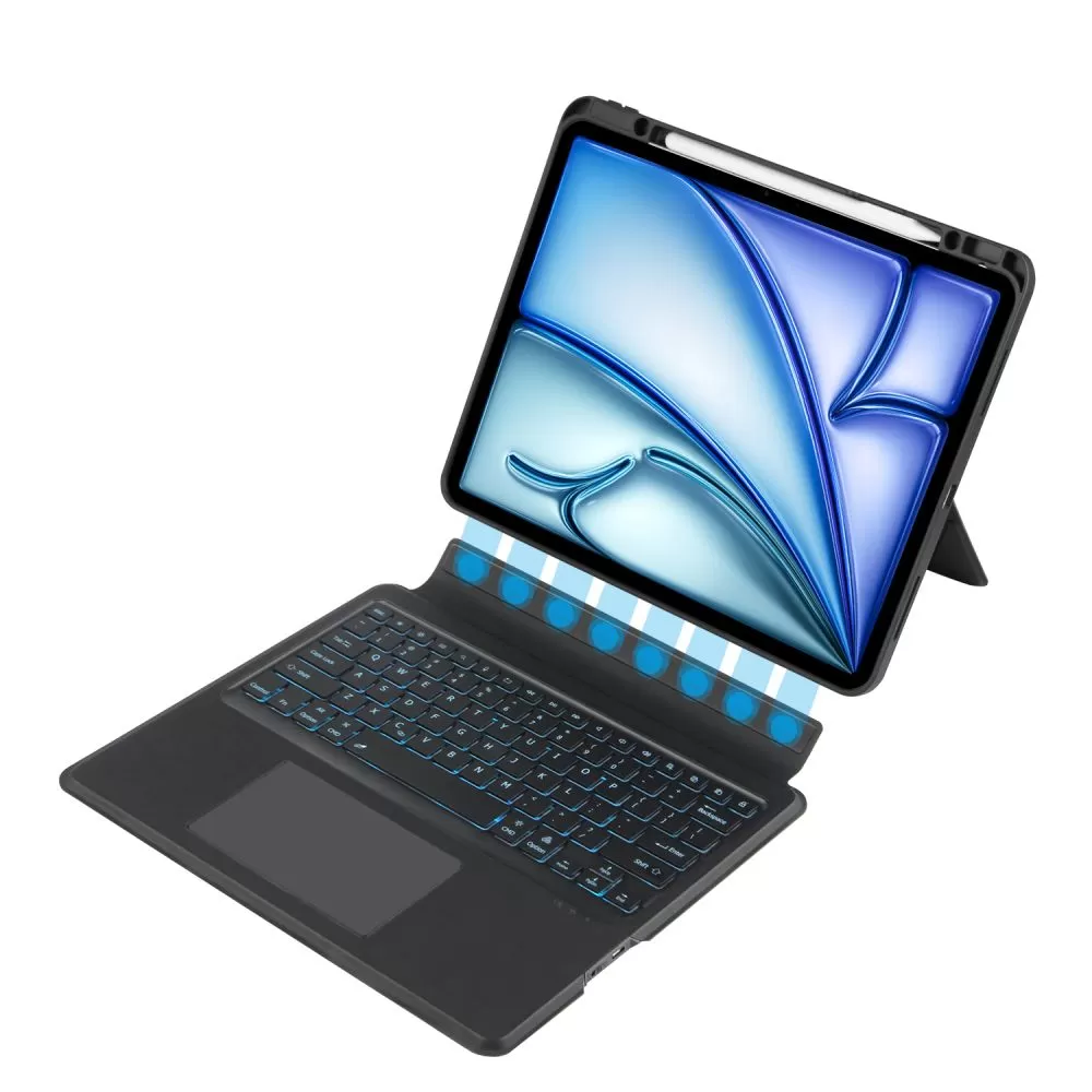 Apple iPad Air 13 (2024) tablet skal, fodral svart TECH-PROTECT SCMAG PEN + KEYBOARD
