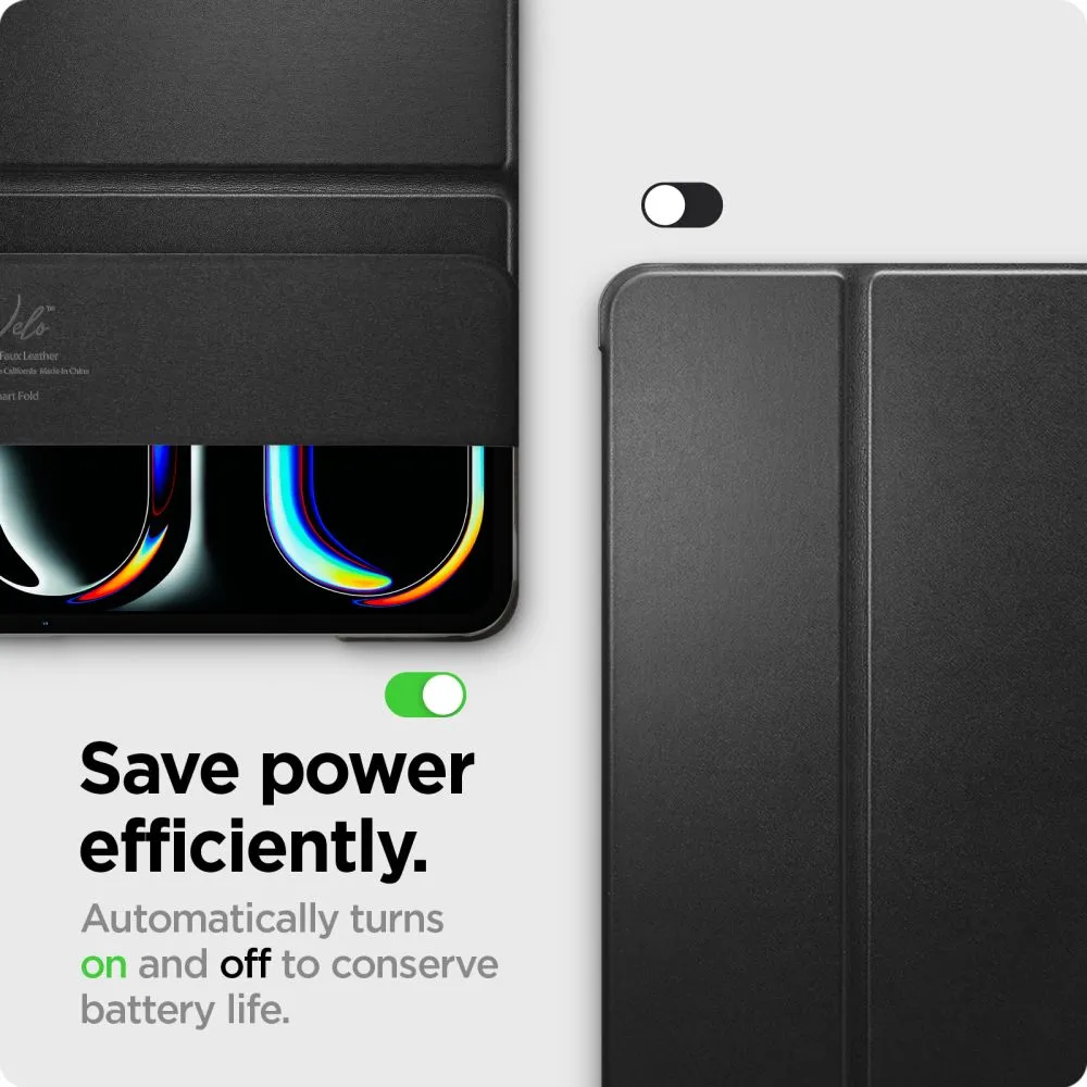 Apple iPad Pro 13 (2024) tablet skal, fodral svart SPIGEN SMART FOLD