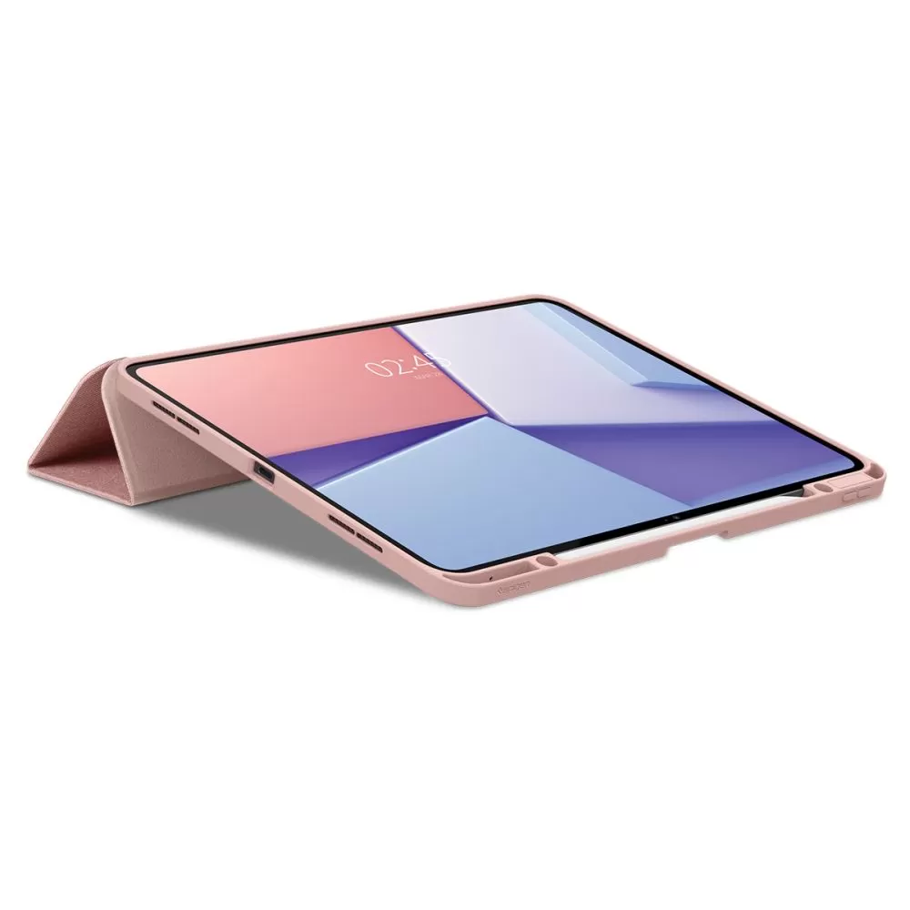 Apple iPad Pro 13 (2024) maciņš rozā zelta SPIGEN URBAN FIT