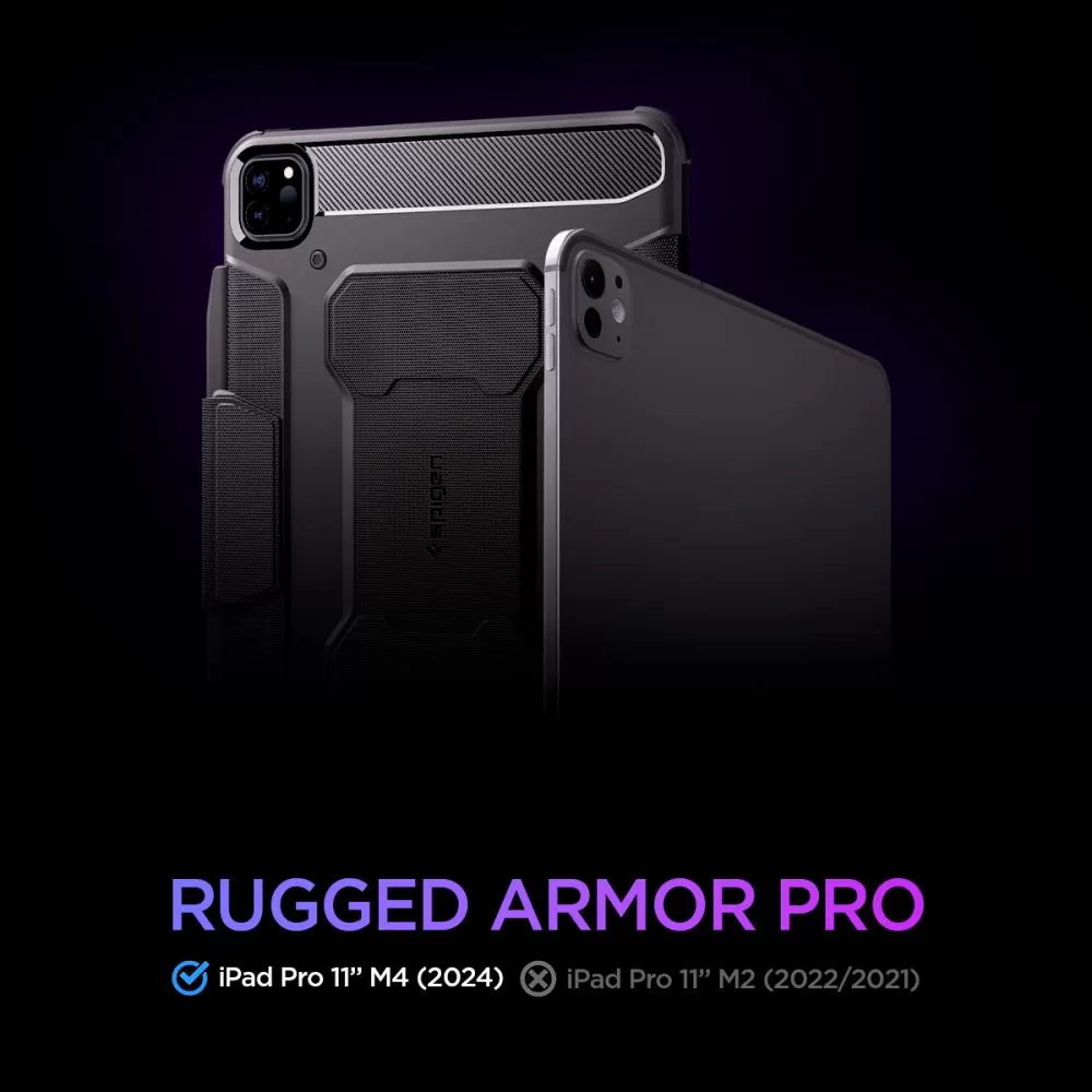 Apple iPad Pro 11 (2024) tablet skal, fodral  SPIGEN RUGGED ARMOR ”PRO”
