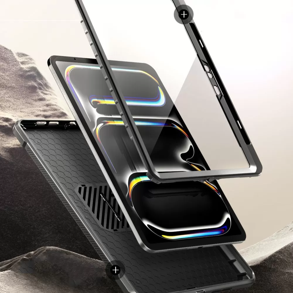 Apple iPad Pro 11 (2024) tablet skal, fodral svart SUPCASE UNICORN BEETLE PRO