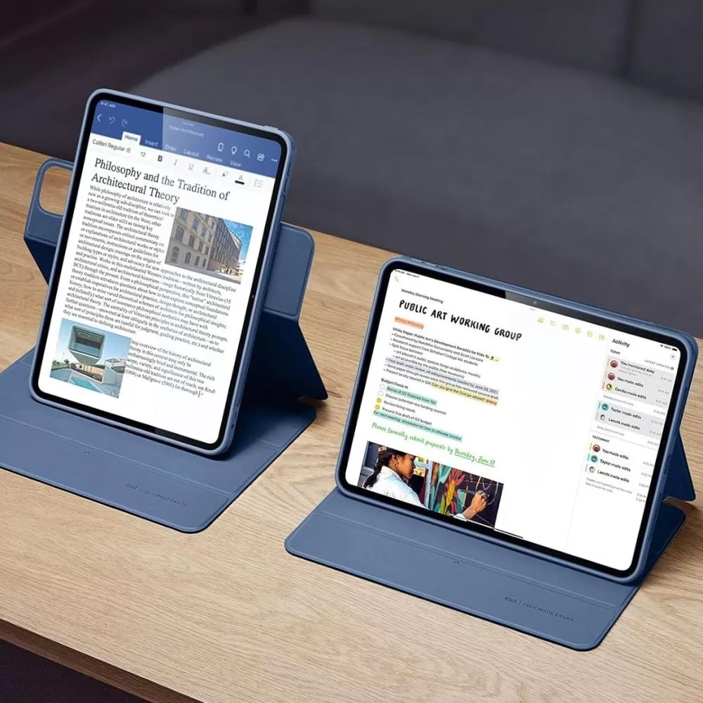 Apple iPad Pro 11 (2024) maciņš zils ESR REBOUND HYBRID