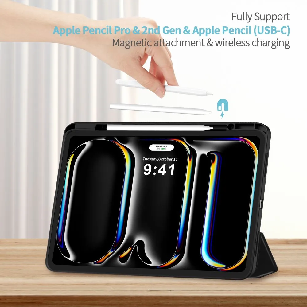 Apple iPad Pro 11 (2024) maciņš melns TECH-PROTECT SC PEN