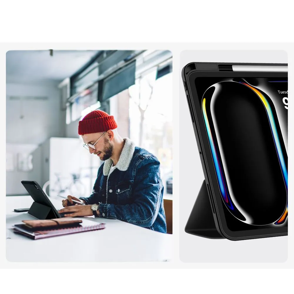 Apple iPad Pro 11 (2024) maciņš melns TECH-PROTECT SC PEN