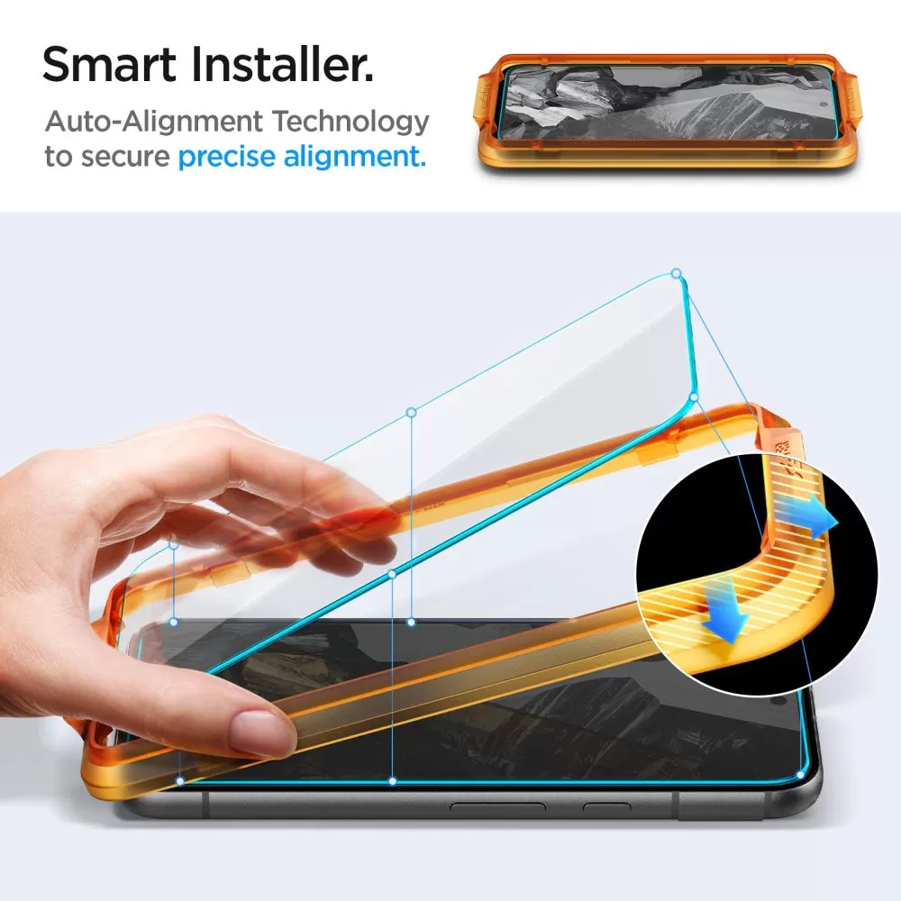 Google Pixel 8A kaitseklaas  SPIGEN ALM GLAS.TR 2-PACK