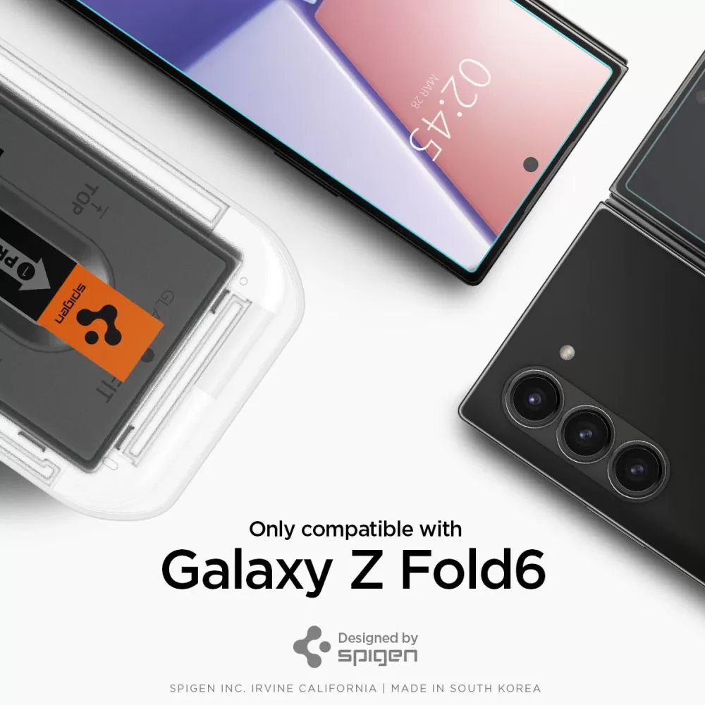 Samsung Galaxy Z Fold 6 skärmskydd  SPIGEN GLAS.TR ”EZ FIT” 2-PACK