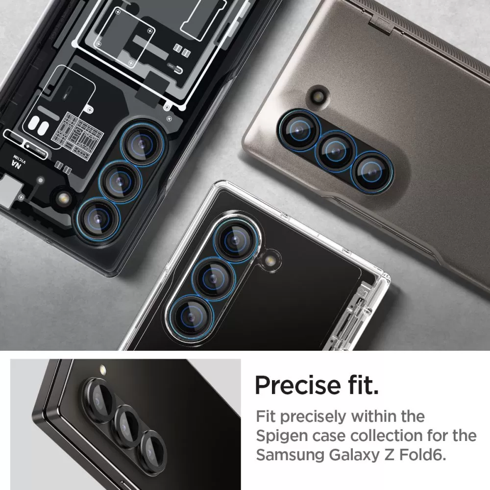 Samsung Galaxy Z Fold 6 kaitseklaas  SPIGEN OPTIK.TR ”EZ FIT” CAMERA PROTECTOR 2-PACK