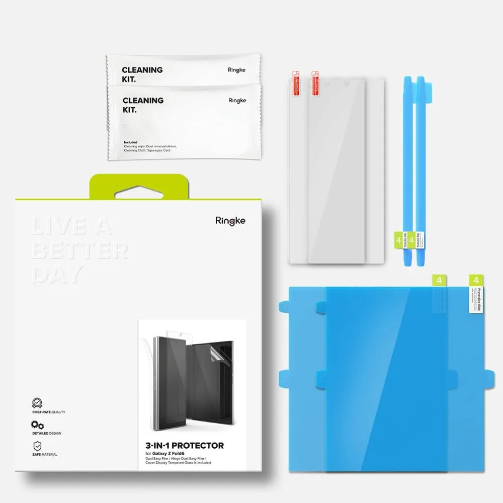 Samsung Galaxy Z Fold 6 skärmskydd  RINGKE 3-IN-1 PROTECTOR 2-SET