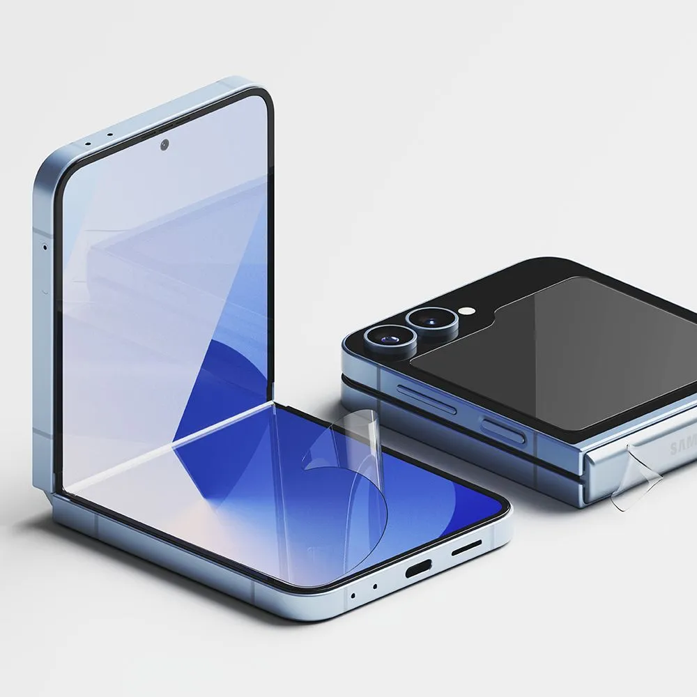 Samsung Galaxy Z Flip 6 panssarilasi  RINGKE 3-IN-1 PROTECTOR 2-SET