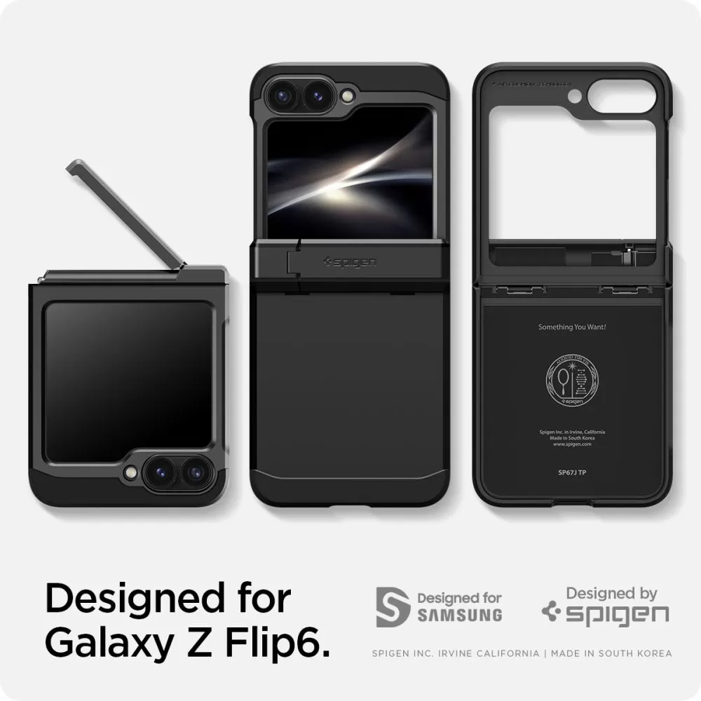 Samsung Galaxy Z Flip 6 ümbris must SPIGEN TOUGH ARMOR PRO