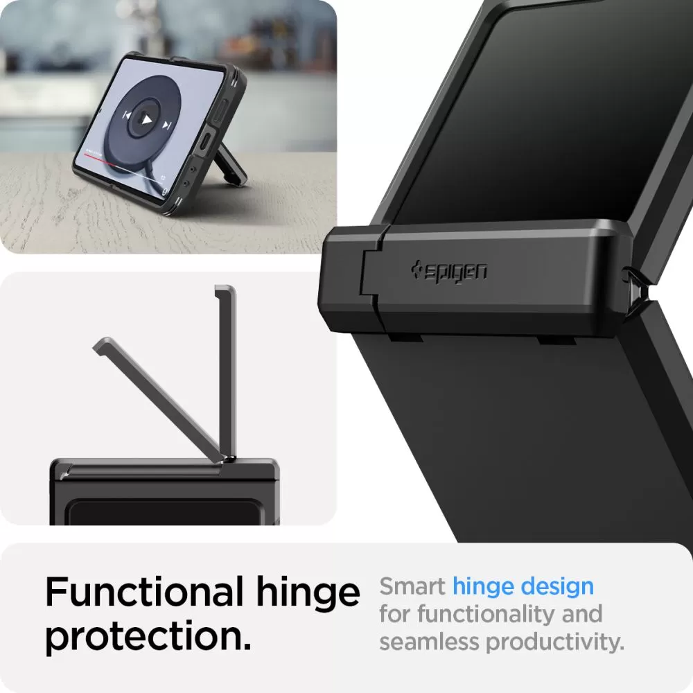 Samsung Galaxy Z Flip 6 ümbris must SPIGEN TOUGH ARMOR PRO
