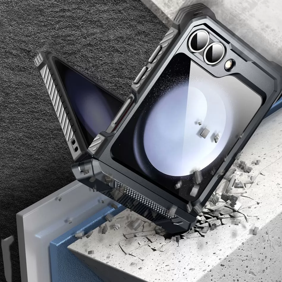 Samsung Galaxy Z Flip 6 ümbris must SUPCASE IBLSN ARMORBOX
