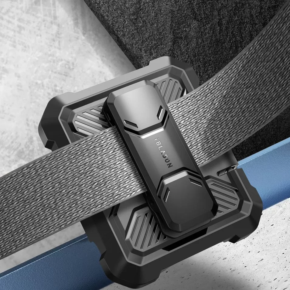 Samsung Galaxy Z Flip 6 ümbris must SUPCASE IBLSN ARMORBOX