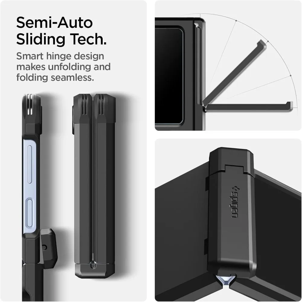 Samsung Galaxy Z Flip 6 ümbris must SPIGEN TOUGH ARMOR PRO MAG MAGSAFE