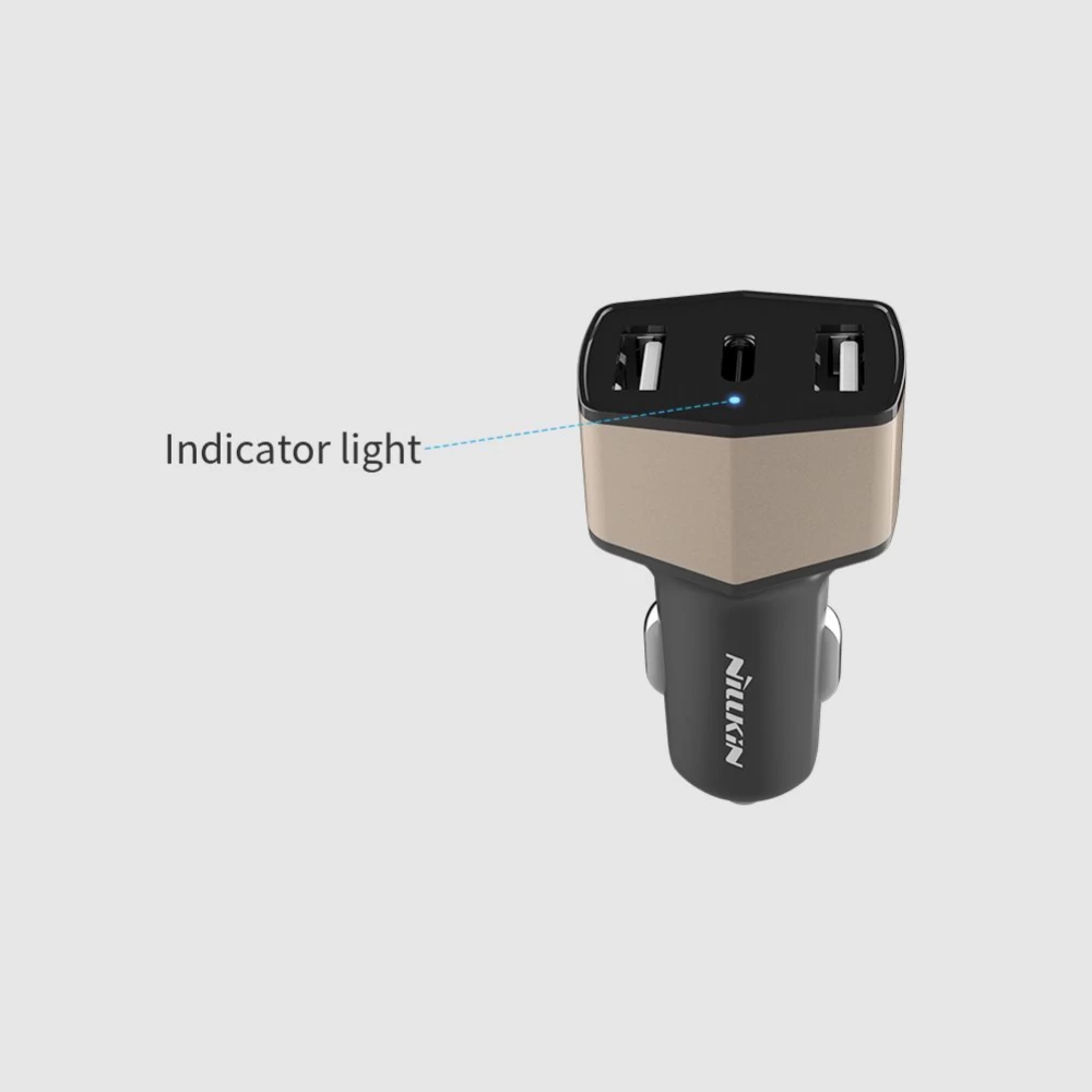 Automašīnas lādētāji Celerity Car Charger 3USB  melns