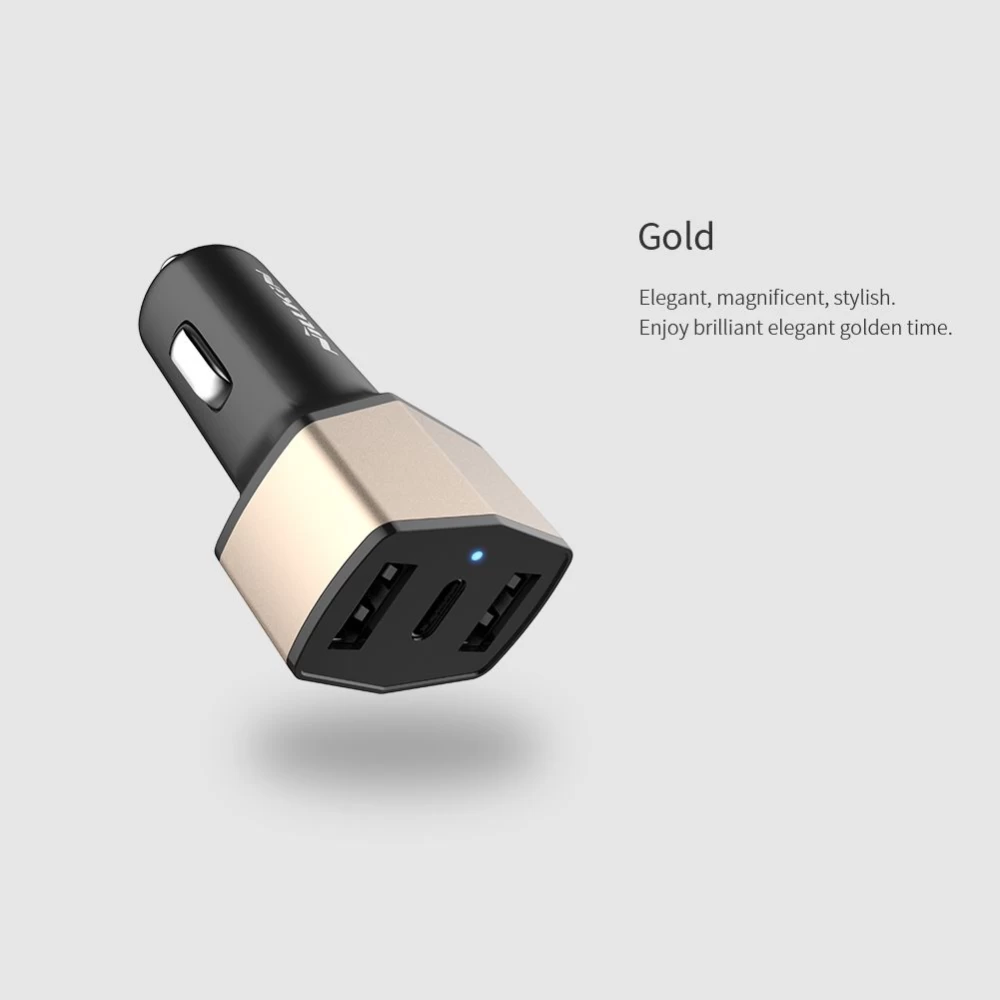 Automašīnas lādētāji Celerity Car Charger 3USB  melns