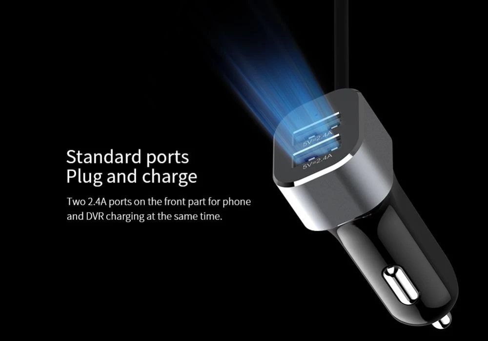  Automašīnas lādētāji PowerShare Car Charger  pelēks