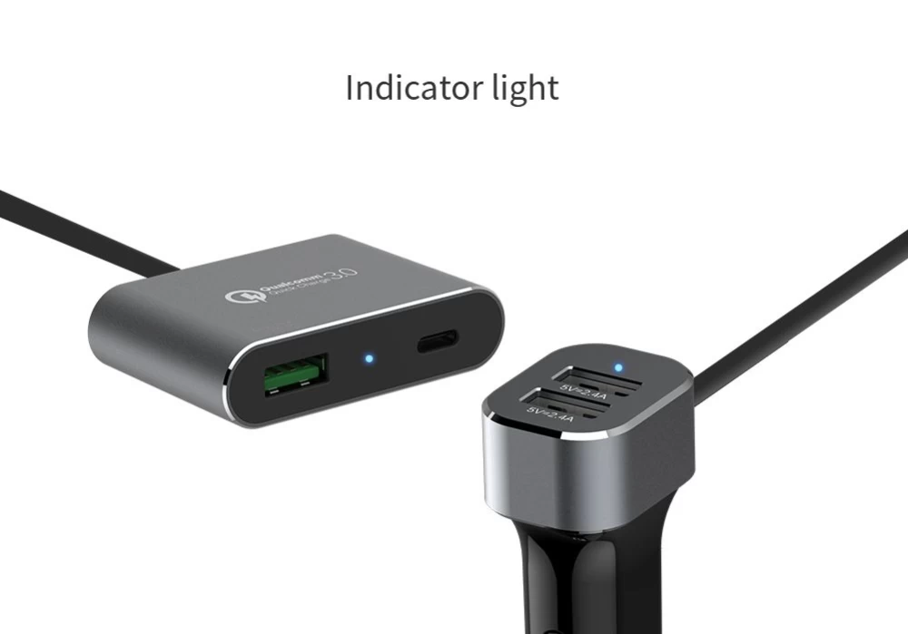  Automašīnas lādētāji PowerShare Car Charger  pelēks