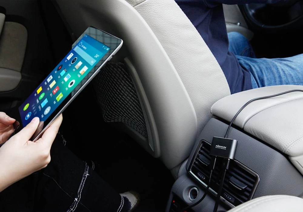  Automašīnas lādētāji PowerShare Car Charger  pelēks